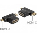 Adaptador Micro+Mini a HDMI hembra