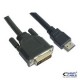 Cable HDMI/DVI 2m