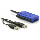 Adaptador USB A IDE+SATA con alimentador