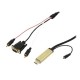Cable conversor HDMI a VGA + Audio 2m